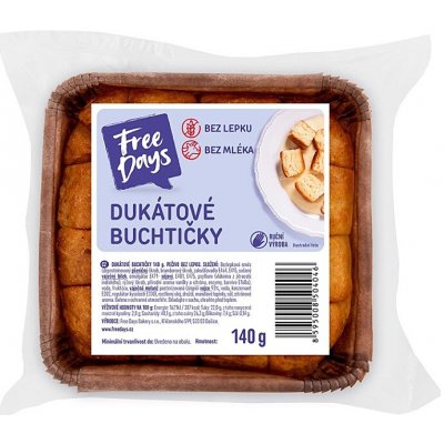 Free Days Bezlepkové dukátové buchtičky 140 g – Zboží Dáma