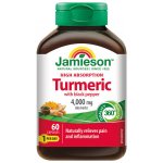 JAMIESON Kurkumin s černým pepřem .60 kapslí – Hledejceny.cz