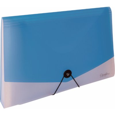 Karton P+P Organizér na dokumenty s gumou A4 - 13 kapes - Opaline čirá/modrá - 2-376 – Zboží Živě