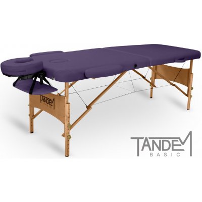 Tandem Basic-2 skládací masážní lehátko fialová 195 x 70 cm 13,1 kg