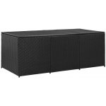 Shumee polyratan 180 x 90 x 75 cm černý – Sleviste.cz