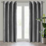 EUROFIRANY ZATEMŇOVACÍ ZÁVĚS NA KROUŽCÍCH MELANIE 140X250 CM ŠEDÁ – Zboží Dáma