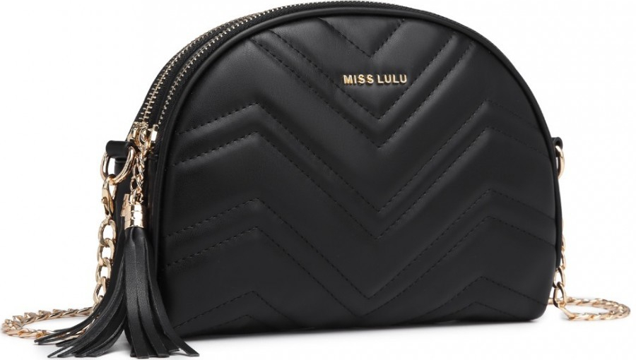 Miss Lulu Stylová kabelka přes rameno černá LB2236