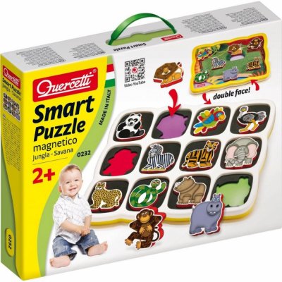 Quercetti Smart puzzle magnetico Jungla plus Savana 0232 – Zboží Mobilmania