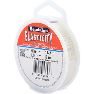 Beadalon Beadalon elastické vlákno (elastomer), čiré, průměr 1 mm, návin 5 m – Sleviste.cz