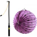 Lampion Halloween pavouci 25 cm se svítící hůlkou 40 cm – Zboží Dáma