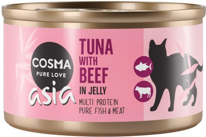 Cosma Thai Asia tuňák s hovězím v želé 85 g