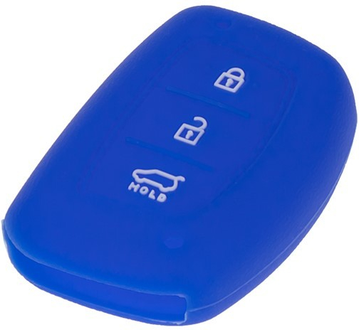 Silikonový obal pro klíč Hyundai a Kia 3-tlačítkový, modrý - 481HY104blu
