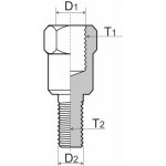 Adaptér na zpětné zrcátko RMS 121850100 M8 LH - M10 RH | Zboží Auto