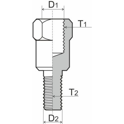 Adaptér na zpětné zrcátko RMS 121850100 M8 LH - M10 RH | Zboží Auto