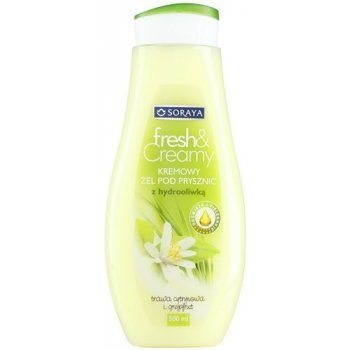 Soraya Fresh & Creamy krémový sprchový gel s vyživujícím účinkem grep a citrónová tráva 500 ml