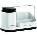 Vialli Design Kuchyňský organizér s dávkovačem na čistící prostředek, šedý, LIVIO DUO 8319 – Zboží Mobilmania