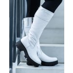 Grasso Kozačky z pravé kůže black+white – Zbozi.Blesk.cz