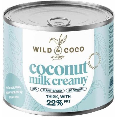 Wild and Coco Kokosová smetana BIO 200 ml – Zboží Dáma