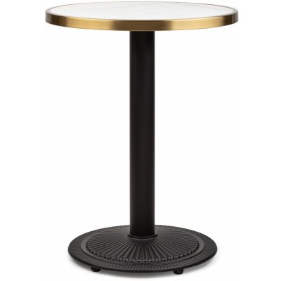 Blumfeldt Patras Jewel, mramorový stolek, secesní styl, 57,5cm, 75cm, litinový stojan (GDMC1-PatrasLx-Cic) – Zbozi.Blesk.cz