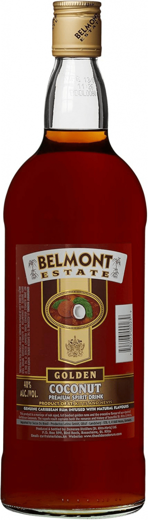 Belmont Estate Golden Coconut Premium Spirit Drink 40% 1 l (holá láhev)