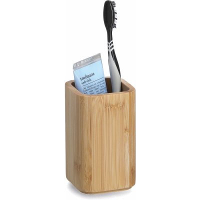 ZELLER Bamboo bambusový kelímek na kartáčky do koupelny – Zboží Mobilmania