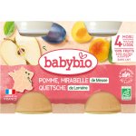 Babybio Mirabelky jablko 2 x 130 g – Zboží Dáma