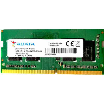 Adata SODIMM DDR4 4GB 2400MHz CL17 AO1P24HC4U1-BQWS – Zboží Živě