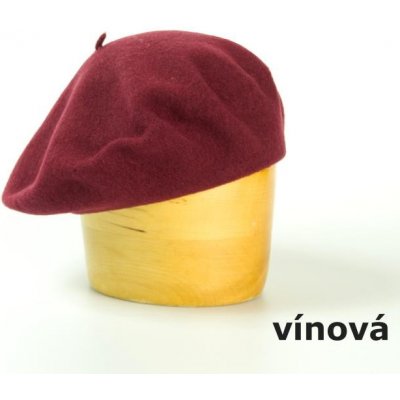 Dámský vlněný baret 115´ vínová – Hledejceny.cz