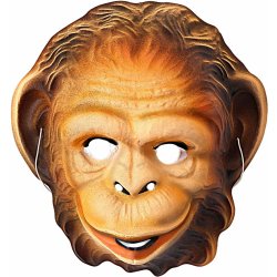 Dětský karnevalový kostým plastová maska Opice