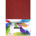 Pěnovka třpytivá A4, tl. ca 2mm - červená, 10ks – Zboží Dáma