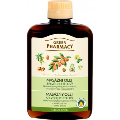 Green Pharmacy zpevňující tělový a masážní olej 200 ml – Zboží Dáma