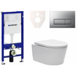 Závěsný WC set Geberit do lehkých stěn / předstěnová montáž + WC SAT Brevis SIKOGES6W8 – Sleviste.cz