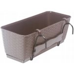 Prosperplast RATOLLA PW 49.2x17.2x17.4 cm tmavě béžový – Zboží Dáma