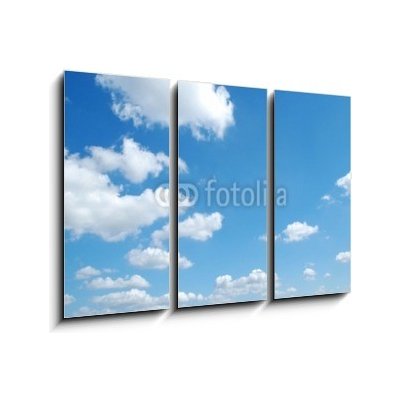 Obraz 3D třídílný - 105 x 70 cm - nuvem chmura nebe podzim – Sleviste.cz