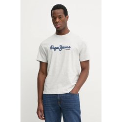 Pepe Jeans bavlněné tričko DORIAN TEE šedá s potiskem PM509721