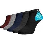 Zvýhodněný set 5 párů MERINO kotníkových ponožek mix barev Vlna Merino – Zboží Dáma