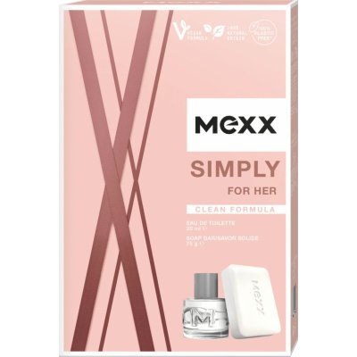 Mexx Simply For Her EDT 20 ml + mýdlo 75 g dárková sada