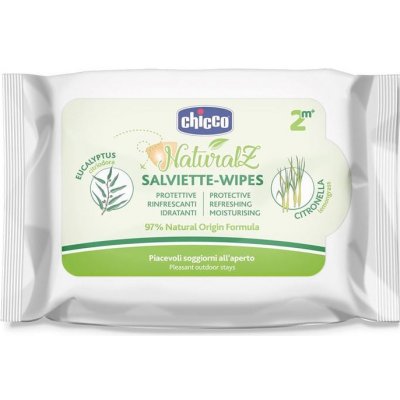 CHICCO Ubrousky proti komárům ochranné a osvěžující 97% přírodních složek 20 ks, 2m+ – Hledejceny.cz