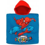 EUROSWAN Pončo Spiderman s kapucí bavlna 60 x 120 cm – Zboží Dáma