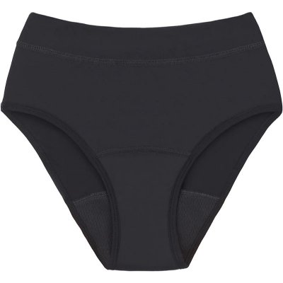 Snuggs Period Underwear Hugger Extra Heavy Flow Black látkové menstruační kalhotky pro silnou menstruaci Black – Zboží Dáma