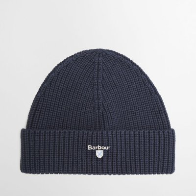 Jemná pletená čepice Barbour Cascade Beanie Navy – Hledejceny.cz