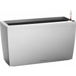 Lechuza Květináč Cararo Premium stříbrná metalický 75 x 30 x 43 cm – Hledejceny.cz