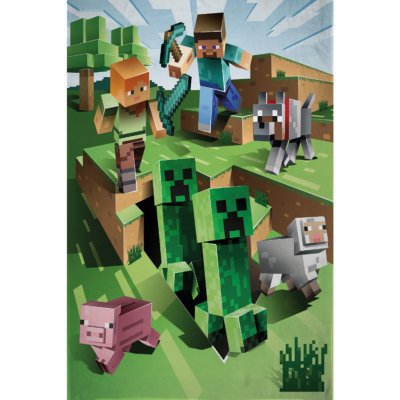 Halantex Fleece deka Minecraft Farma – Sleviste.cz