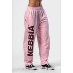 Nebbia Volné baggy tepláky BOYFRIEND STYLE 432 pink – Zboží Dáma