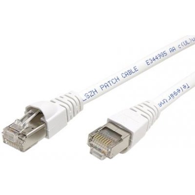 Telegärtner 21.15.3557 S/FTP patch, kat. 6a, LSOH, 0,25m, bílý