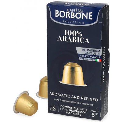 Caffé Borbone 100% Arabica kapsle do Nespresso 10 ks – Hledejceny.cz