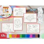 Radost v písku Sada střední MIX 2 Barevné pískování obrázků – Zboží Dáma