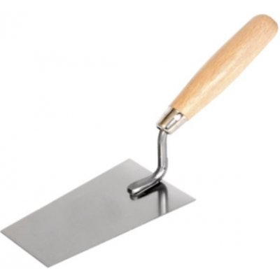 Lžíce zednická nerezová 120 mm s dřevěnou rukojetí 0207 – Zboží Mobilmania