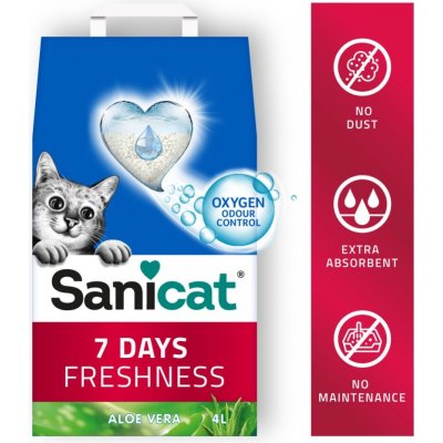 Sanicat 7 Days Aloe Vera kočkolit 4 l – Zbozi.Blesk.cz
