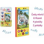 Teddies Veselý Mobil Telefon plast česky mluvící 7,5 x 15 cm na baterie se zvukem na kartě – Zboží Mobilmania