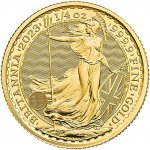 The Royal Mint zlatá mince Gold Britannia Král Charles III Royal Mint 2023 1/4 oz – Hledejceny.cz