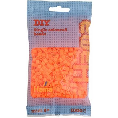 HAMA korálky neonové oranžové - MIDI – Sleviste.cz