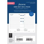 Filofax kalendář kapesní 2026 AJ den/1 strana 6824126 – Zboží Živě