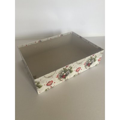 Dárková krabice - vánoční motiv II varianta: 350 x 250 x 100 mm – Zboží Dáma
